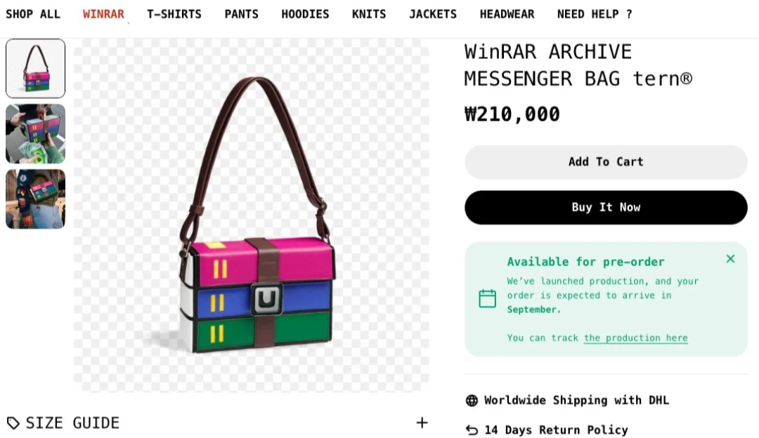 WinRAR 官方手提包，150美元，5个软件钱，各位用过正版没？-灵境网